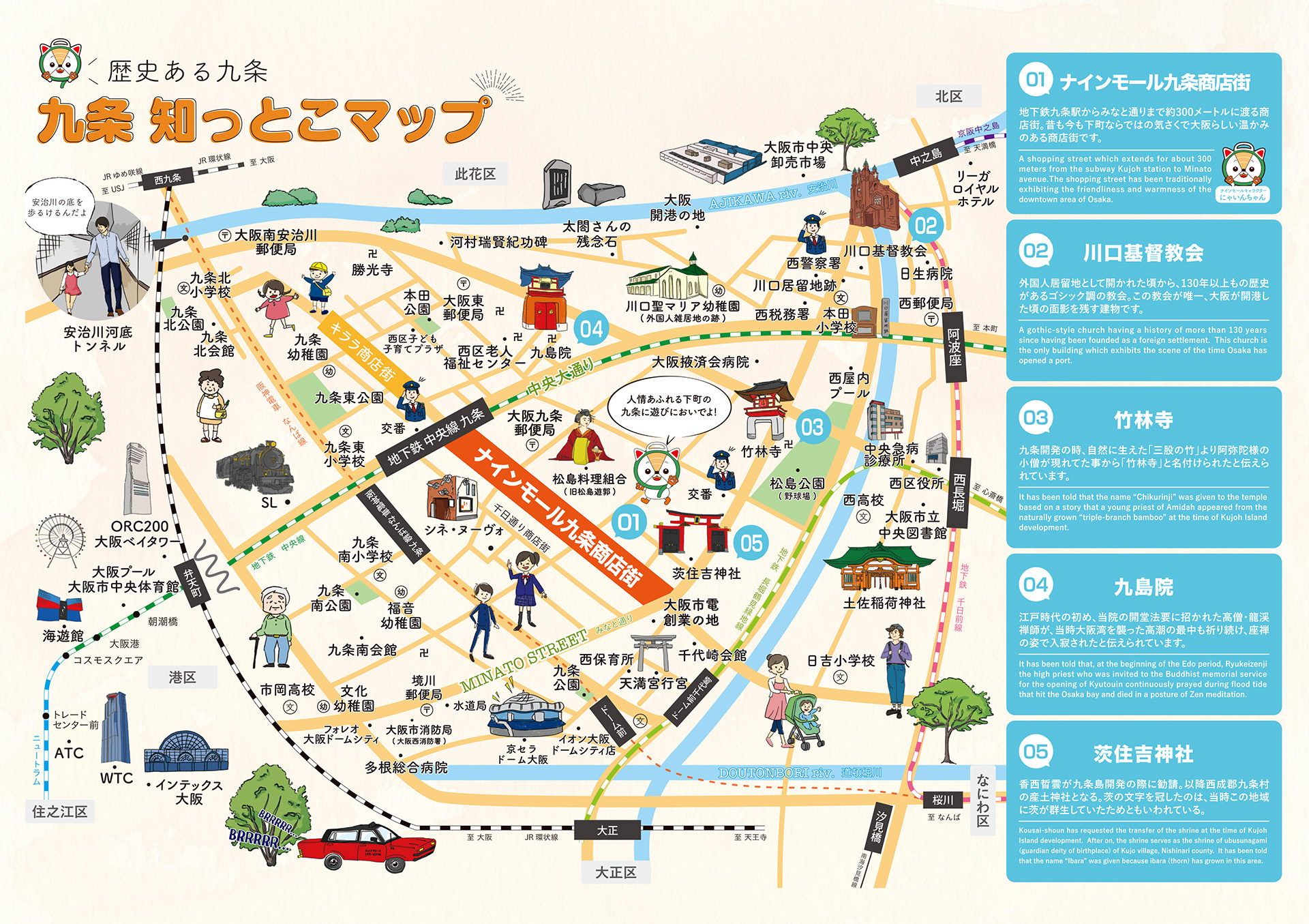 歴史ある九条すみずみ知っとこマップ｜大阪市西区九条とナインモール九条の歴史